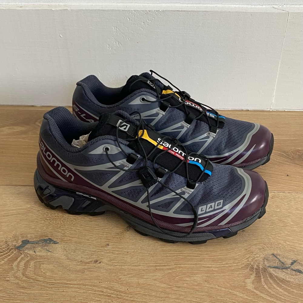 Salomon XT-6 Ebony Evening Blue Trail Sneakers